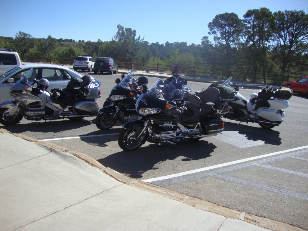 On day 7, May 24,  I rode from my camp at Mesa Verde National Park down Chapin Mesa, where I saw this group of Gold Wings from Arkansas, and then down Wetherill Mesa, enjoying tours of cliff dwellings at each Mesa.