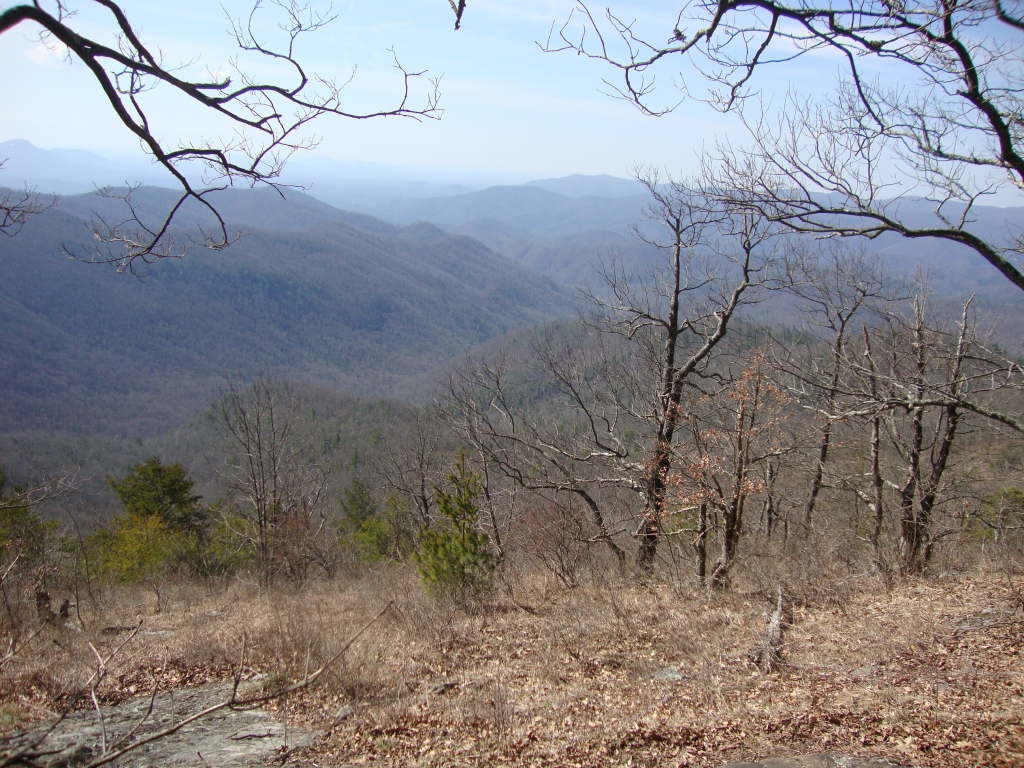 At 11:40, between Unicoi and Indian Grave Gaps, this shot looks west.