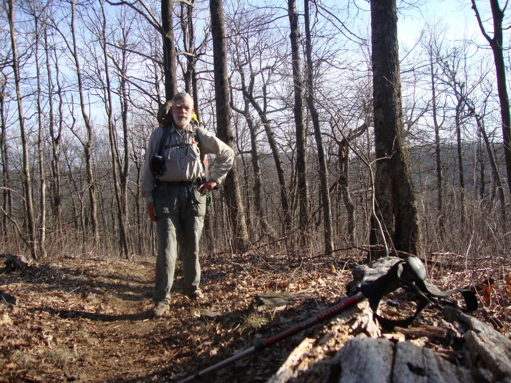 Forty-five minutes later, I'm walking north along the west side of a ridge. It's cool and sunny, with a light breeze; very pleasant. As usual, I was whistling Jelly Roll Morton's "The Pearls" and Joseph Lamb's "Contentment Rag."