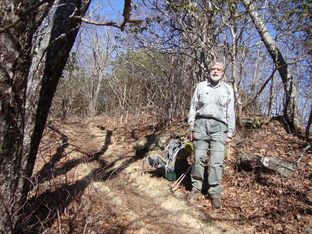 At 12:30 I enjoyed a short lunch stop. Ten minutes later I passed the short path to the Standing Indian summit: 5,498' elevation! The air was thin and cool up there, for sure! Another 6.1 miles to my day's destination...