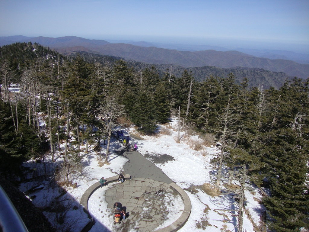 Looking SE down to the start of the ramp.