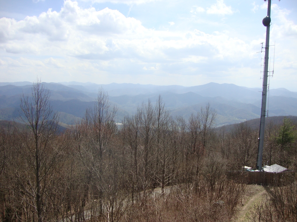 Looking south toward the town; I left there 7 hours ago!