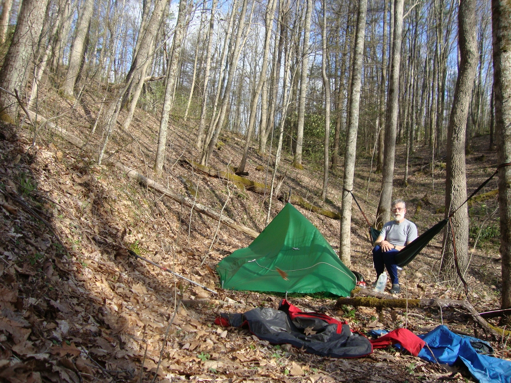 In my third try, I was able to dart back and sit on the hammock, within my 10-second timer period. Not as cool as a lying-down shot, but less risky!