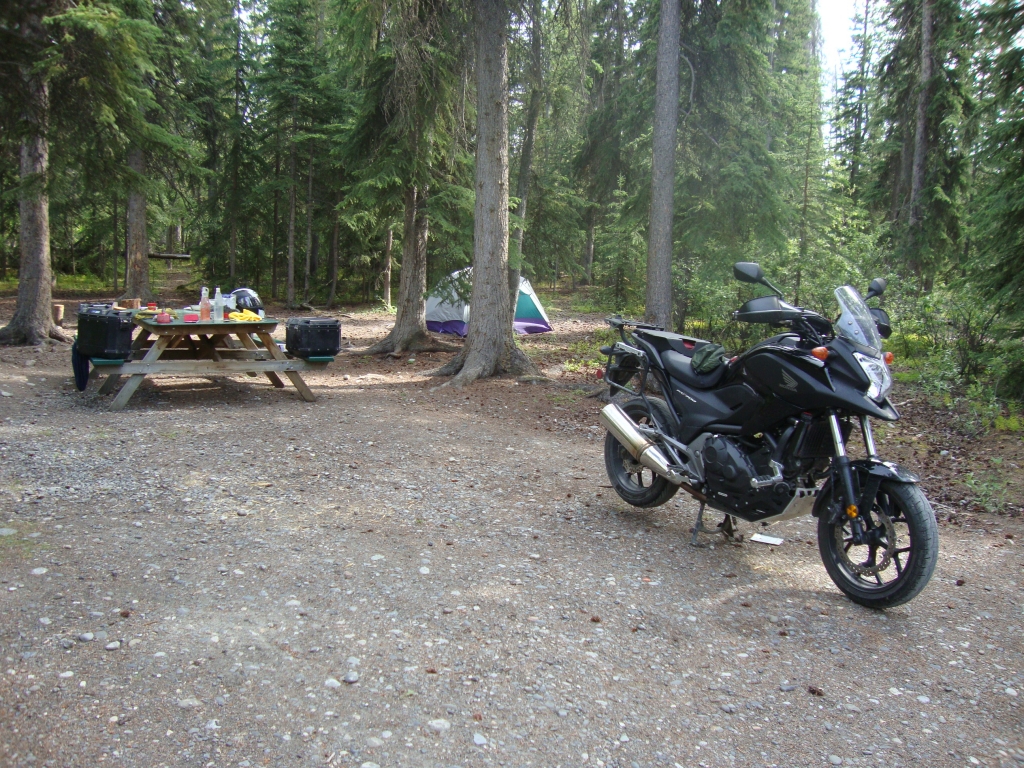 Another site 9 choice! A friendly biker from North Carolina, "donkndave on YouTube," later rolled into 8 and we had a pleasant chat. Unfortunately Dave and/or the young people at 7 talked until 2 AM.