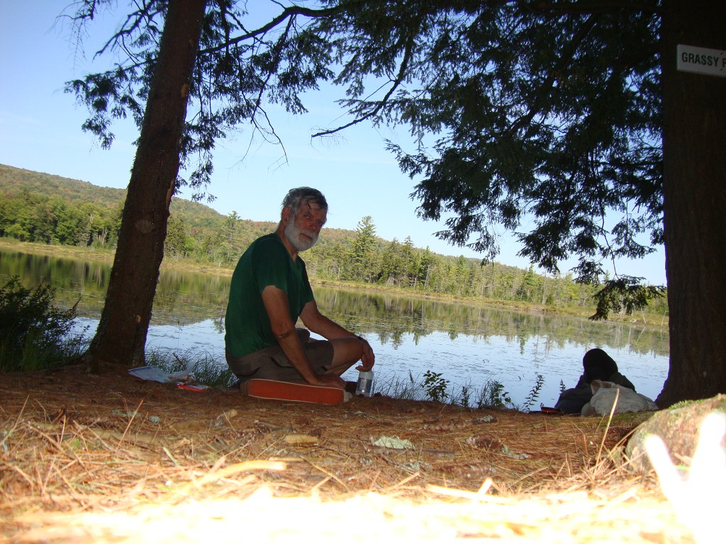 This lunch break, very pleasant with a cool breeze in the shade of large fir trees, took me back to my Vermont boyhood. But Grassy had a bonus: a loon!