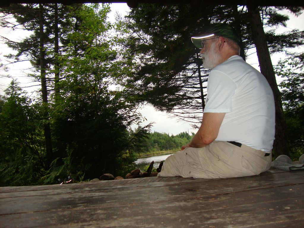 It was a short, pleasant walk to the Big Shallow Pond Leanto, a short westward jog off the main trail south to Wolf Pond and Rock and Sand Lakes.