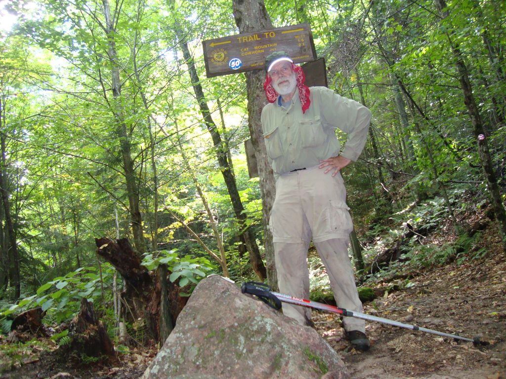 About 2:45 PM I reached the intersection I believe is Sand Hill Junction. Back to dry land! Note the blue Cranberry Lake 50 trail sign. 