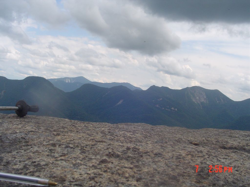 I think this view looks southwest toward the main High Peaks.