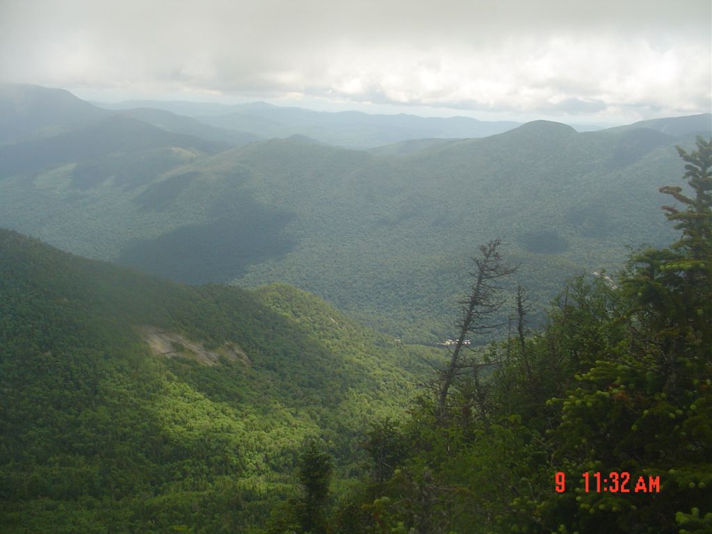 This has to be looking east, toward the Ausable Lakes valley.