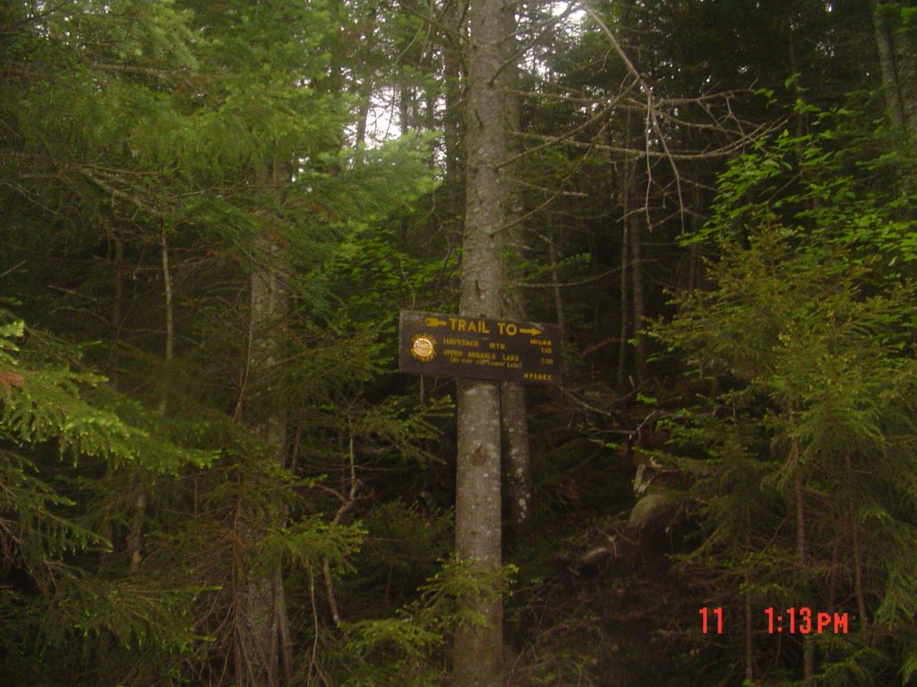 This one makes sense if the "Upper Ausable Lake" refers to "back the way you just came"!
