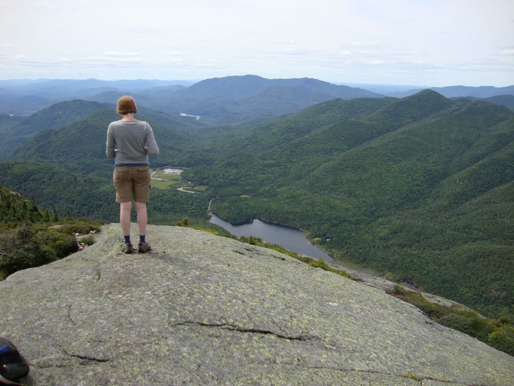 On my Day #6 (July 12), coming up the back way from Lake Arnold, I reached this spectacular overlook at 11:45 and was assured by the group there (~8) that it was Colden's summit! I descended to the lakes and returned to South Meadow as described before. [Photo's true date/time 8/8/2009 13:20:59]