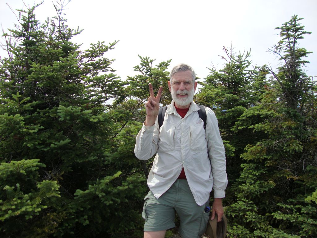 With this sign I left the "true summit" at 2 PM. As in July, I descended on the lake side but, at the lake, took a left to the Colden Dam.
