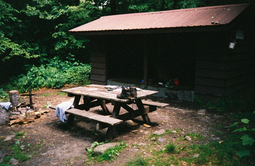 I took a 2-hour break at Seth Warner, my first Vermont shelter. I'd hoped to be here last night.