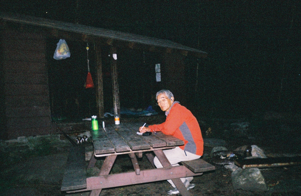 I'd rolled into Story Spring Shelter about 4 PM Monday (day 3). Sato, a 62-year-old retiree from Tokyo who's doing the northern half of the AT this summer, had resupplied in Bennington and arrived a bit later.