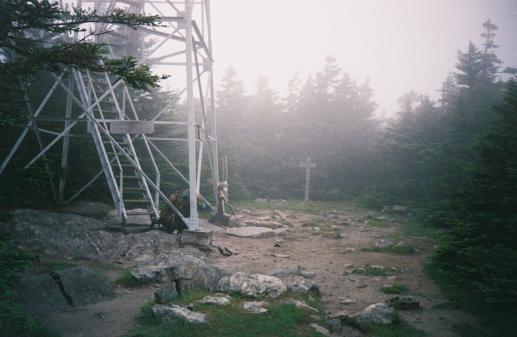 Back down at 3:24 PM I'm beginning the descent toward the Stratton Pond Shelter