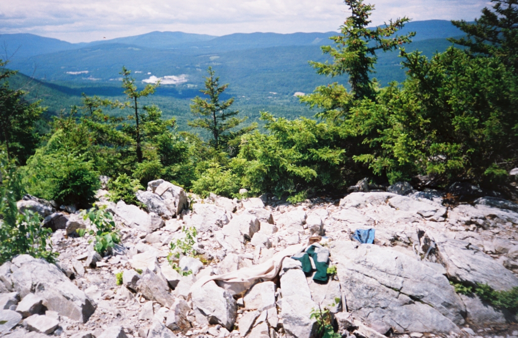 My lunch spot, Sunday 6/27, my 9th day. From  Lula Tye to the cliff,  I enjoyed some of the most pleasant hiking on the trip.