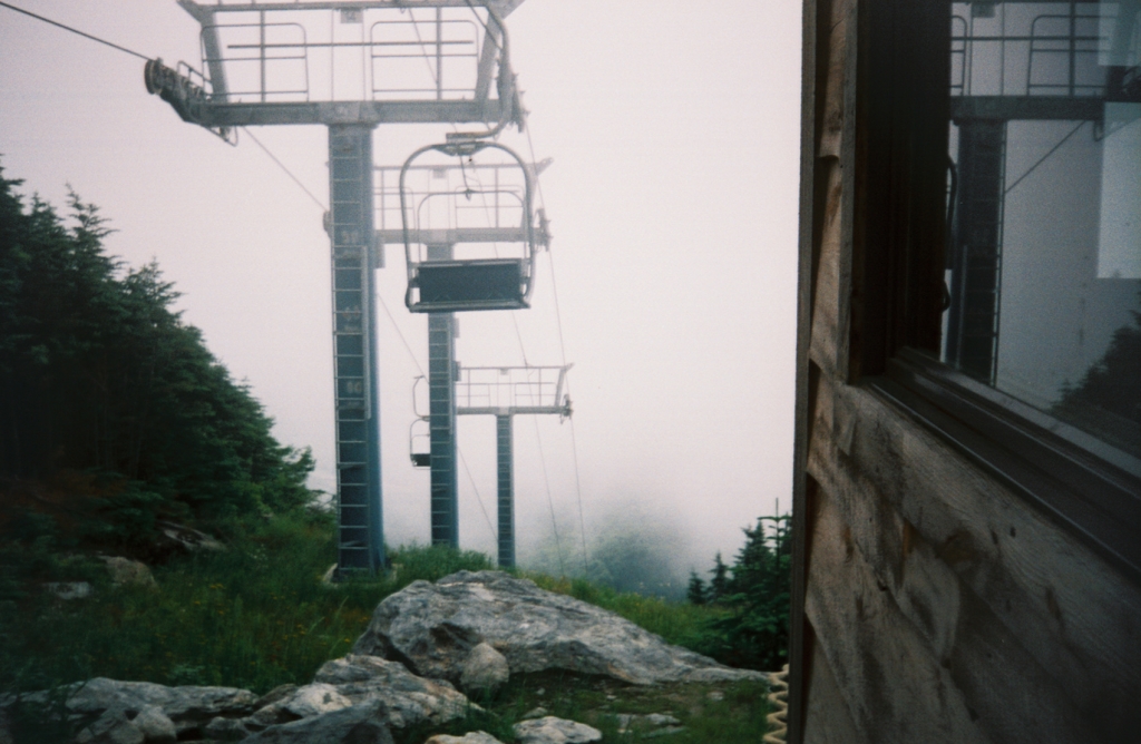 After a morning of stunning views left (Champlain) and right (green valleys), I reached Castlerock Chairlift at 10:45 AM on July 6.