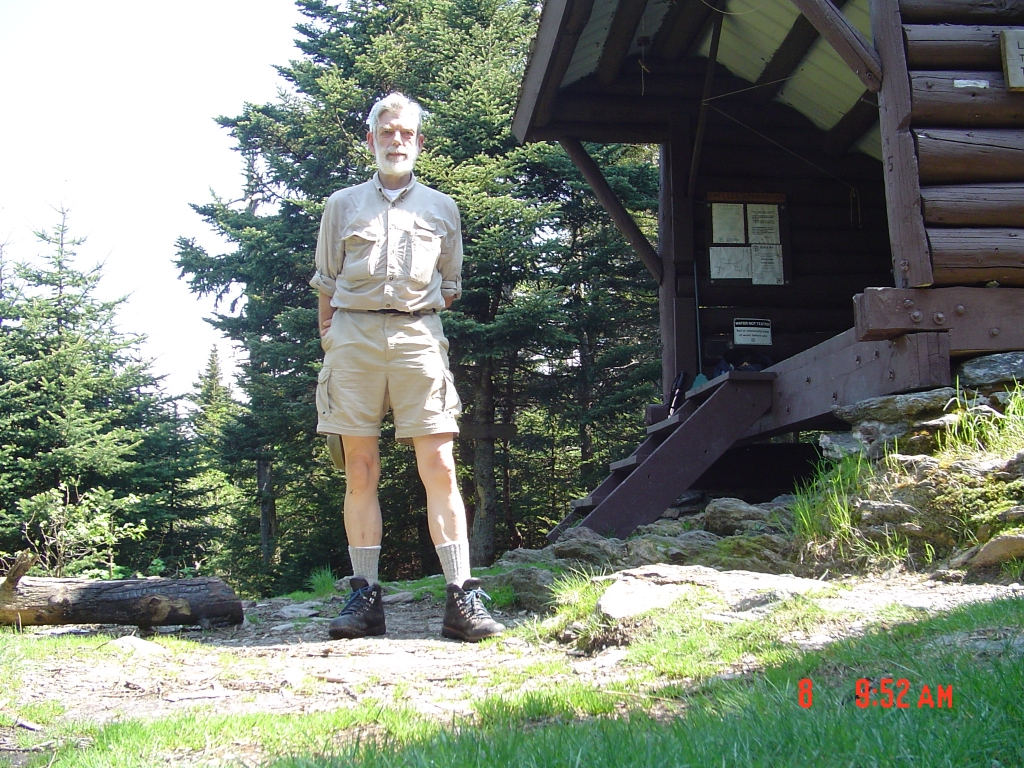 Last summer I'd mistakenly left this shelter on the Emily Proctor Trail. I continued down to the parking area, then ascended the Cooley Glen Trail to that shelter. My inadvertent detour was much longer than the LT section I'd missed!