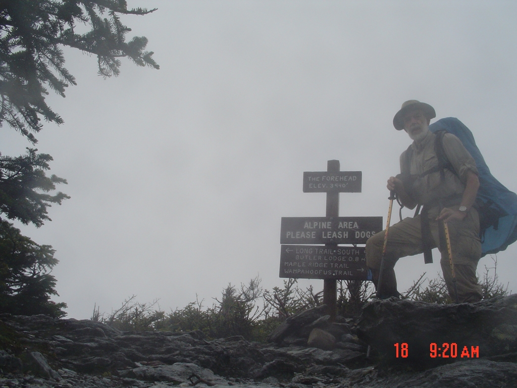 About 10:30 AM Saturday, June 18, 2005; I bet I was on this Forehead as a Boy Scout, in an Essex Junction troop, around 1956!