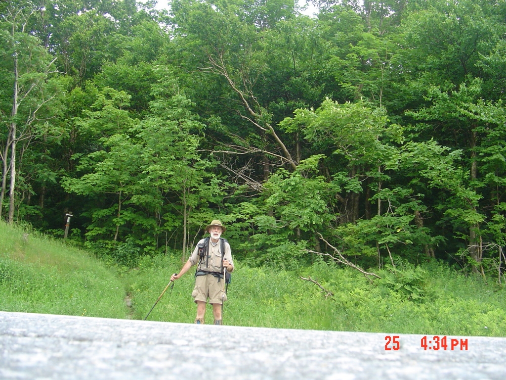 It won't be long now! I'm crossing VT 105, the main east-west route across the top of Vermont, at 5:30 PM.
