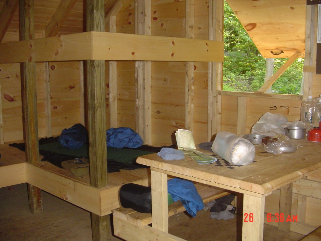 I arrived at the immaculate and seemingly new Journeys End Camp at 7:45 PM and spent the night here alone --- my last night on the trail.