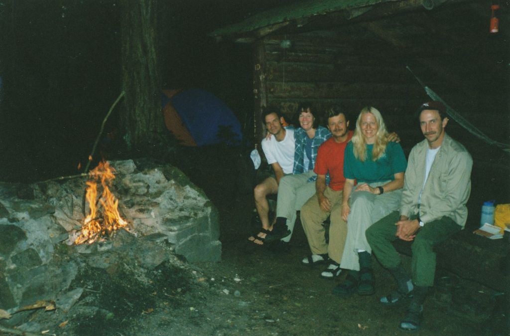 On my second night out, I shared the Hamilton Lake Stream Leanto with this group