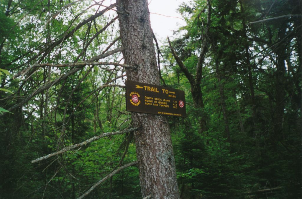 Trail to Sucker Brook, where NPT hiker David Boomhower tragically died. My wife insisted that I not take this trail!