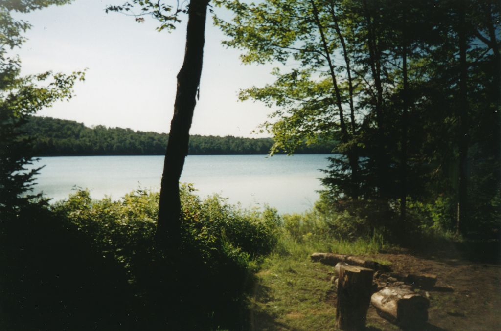 Looking south at Tirrell Pond from near the north-end leanto.