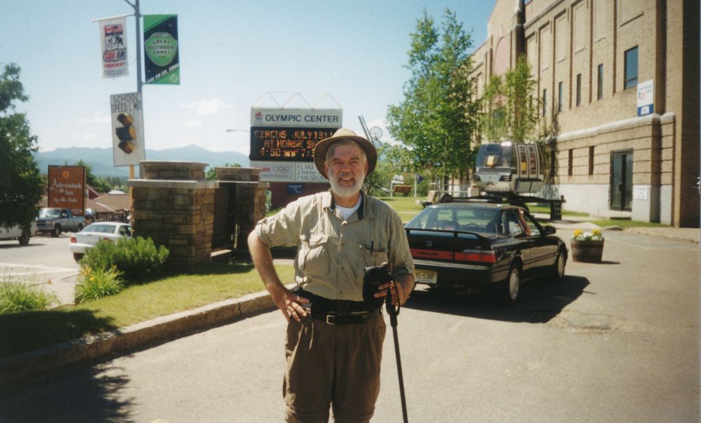 Day 12, 10:30 AM... at the Lake Placid Olympic Center! After a snack at Stewart's, I picked up my gear and backtracked to Moose Pond, where I tented beside the crowded leanto.