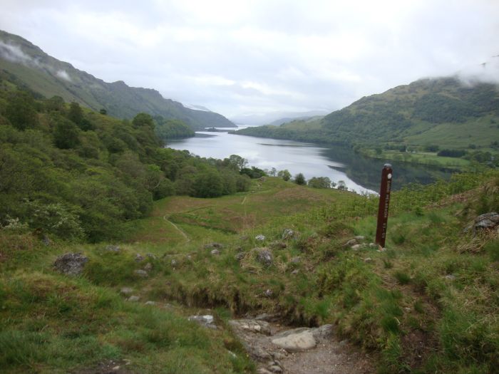 Tuesday, Day 5, about 45 minutes out of Doune Bothy. This looks south over Loch Lomond and was my last view of this large, attractive loch.