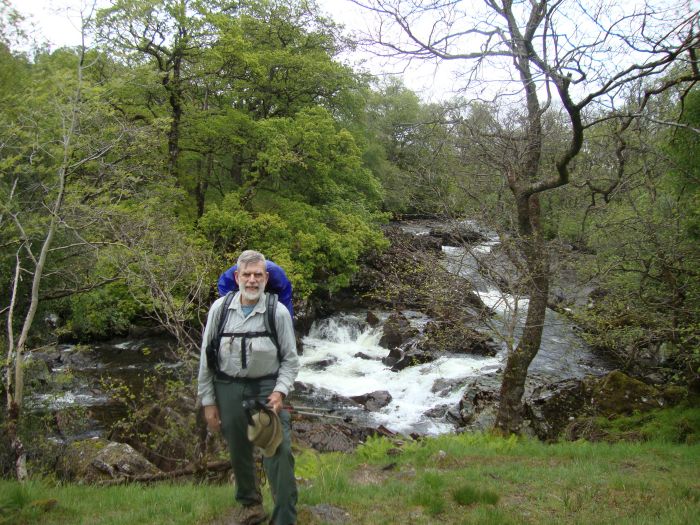 About 2 1/2 hours out of Doune Bothy. Just past here I chatted with a pleasant lady (perhaps almost my age) who told me that at the famous nearby Drovers' Inn last night people had been talking about the Baltimore man who was hiking for seven weeks! I'd been told not to miss the Drovers' Inn... but I did.
